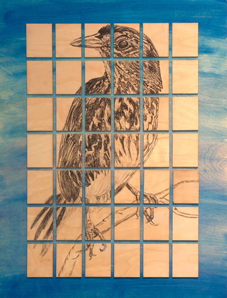 Dusky Seaside Sparrow — artwork by Stacie Birky Greene