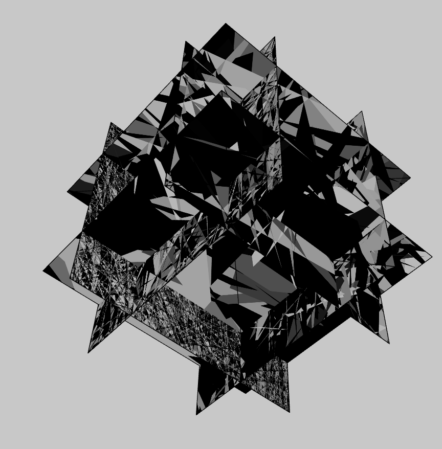 Metaplane sculpture of intersecting planes